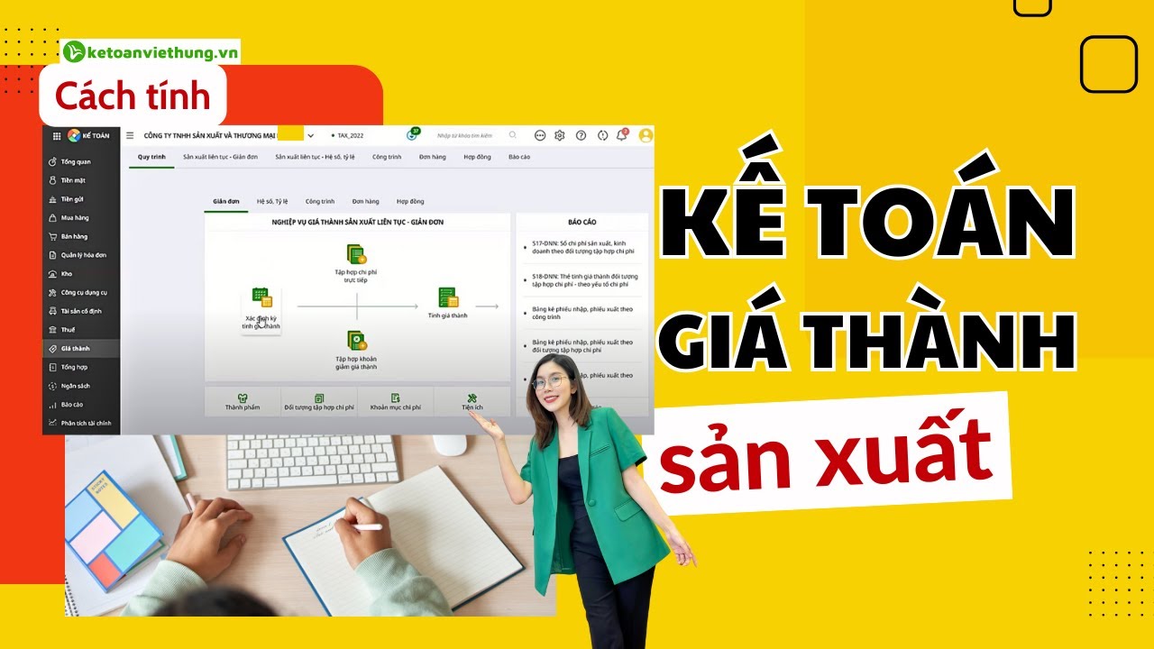 Kế Toán Giá Thành Sản Xuất: Cách Tính Nhanh Trên Phần Mềm Misa