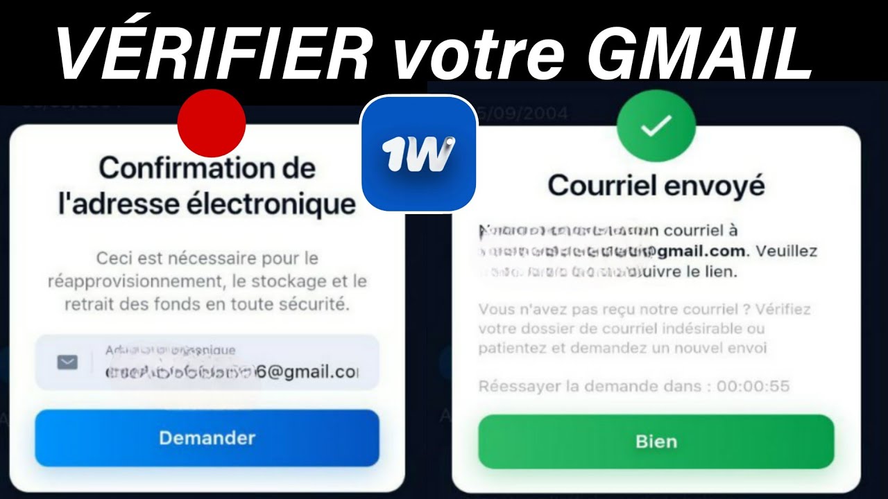  1Win Comment r&eacute;soudre le probl&egrave;me d&rsquo;adresse email non confirm&eacute;e