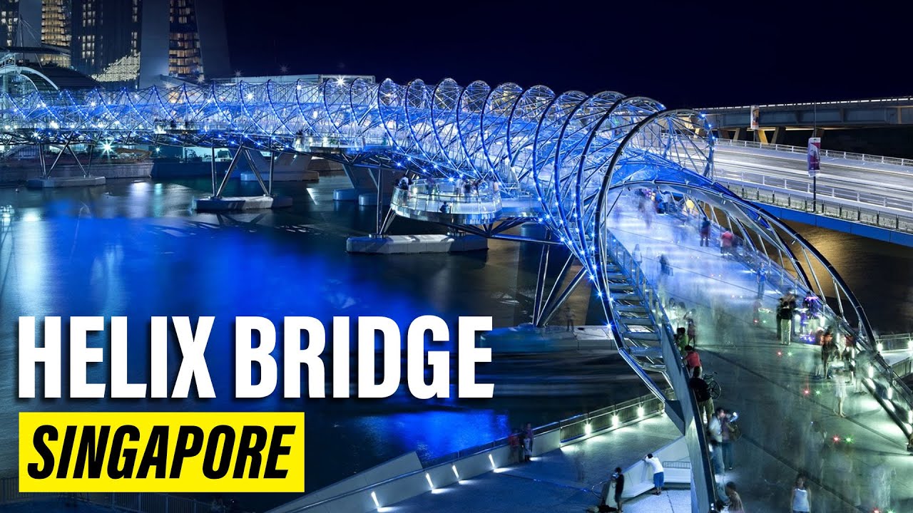 🌉 The Helix Bridge, Singapore: A Spiral of Light and Modern Engineering 🌍