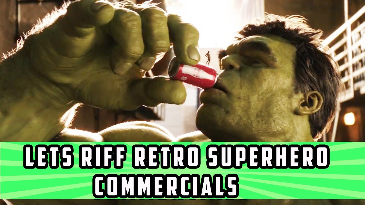 Lets Riff Retro Superhero Commericals