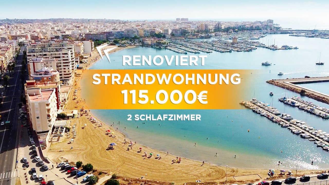 Immobilien 50m zum Meer 🌊 Apartment inTorrevieja in der Nähe eines Parks des Hafens und des Strandes