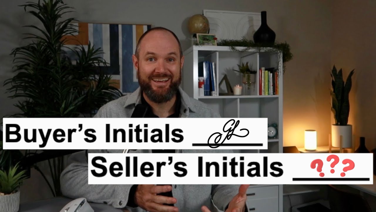 Seller's Counteroffer: Should they initial each page of the contract?