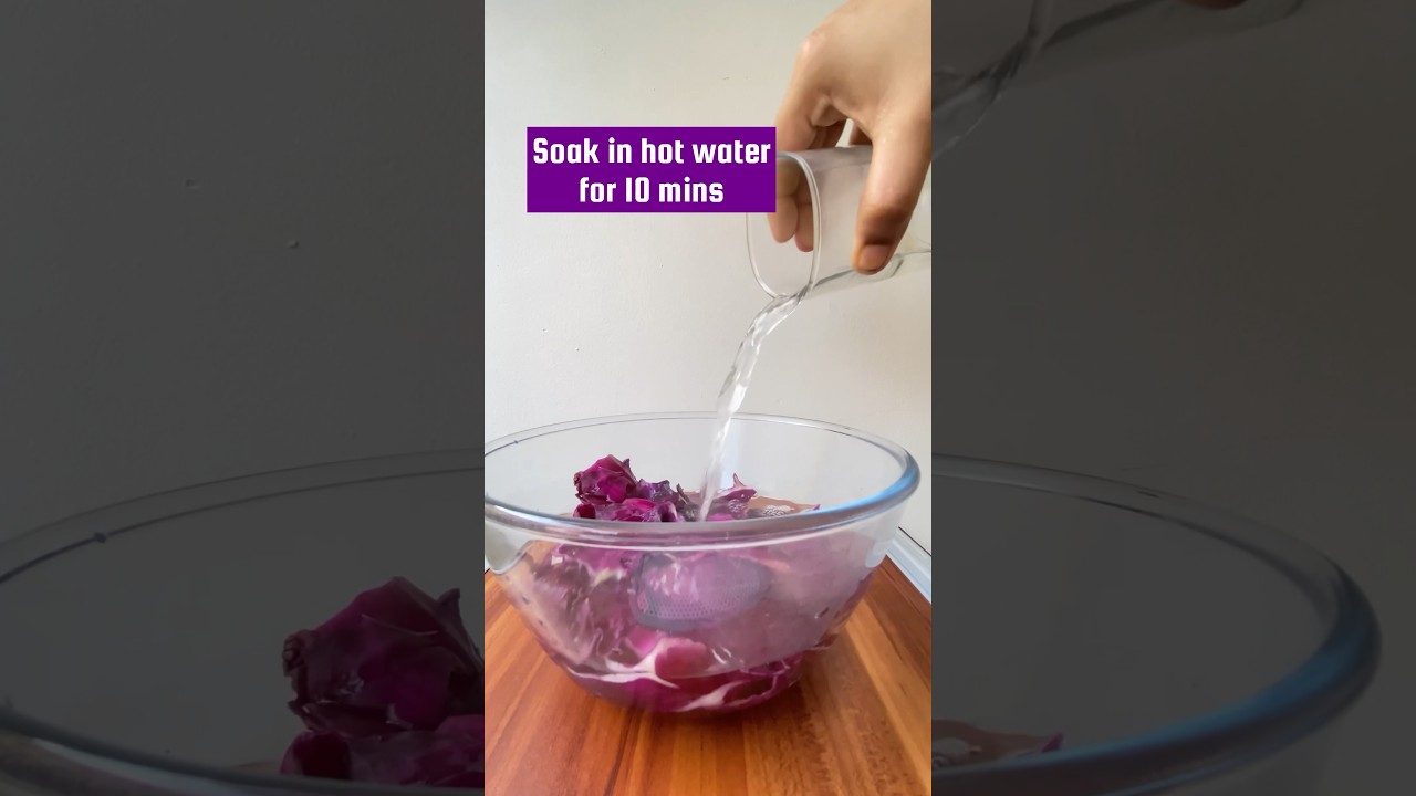 PH indicator from red cabbage 🥬 #shorts #experiment