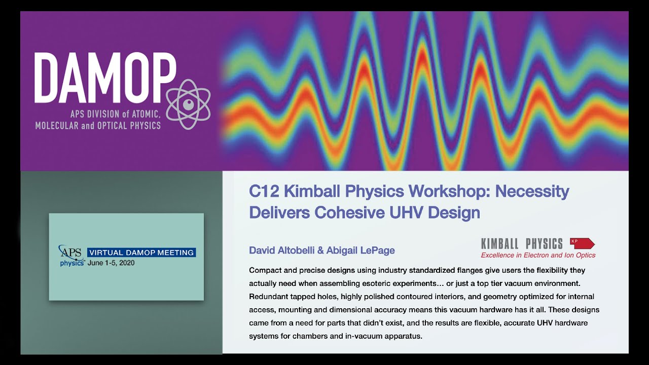 APS DAMOP Meeting 2020:  Necessity Delivers Cohesive UHV Design