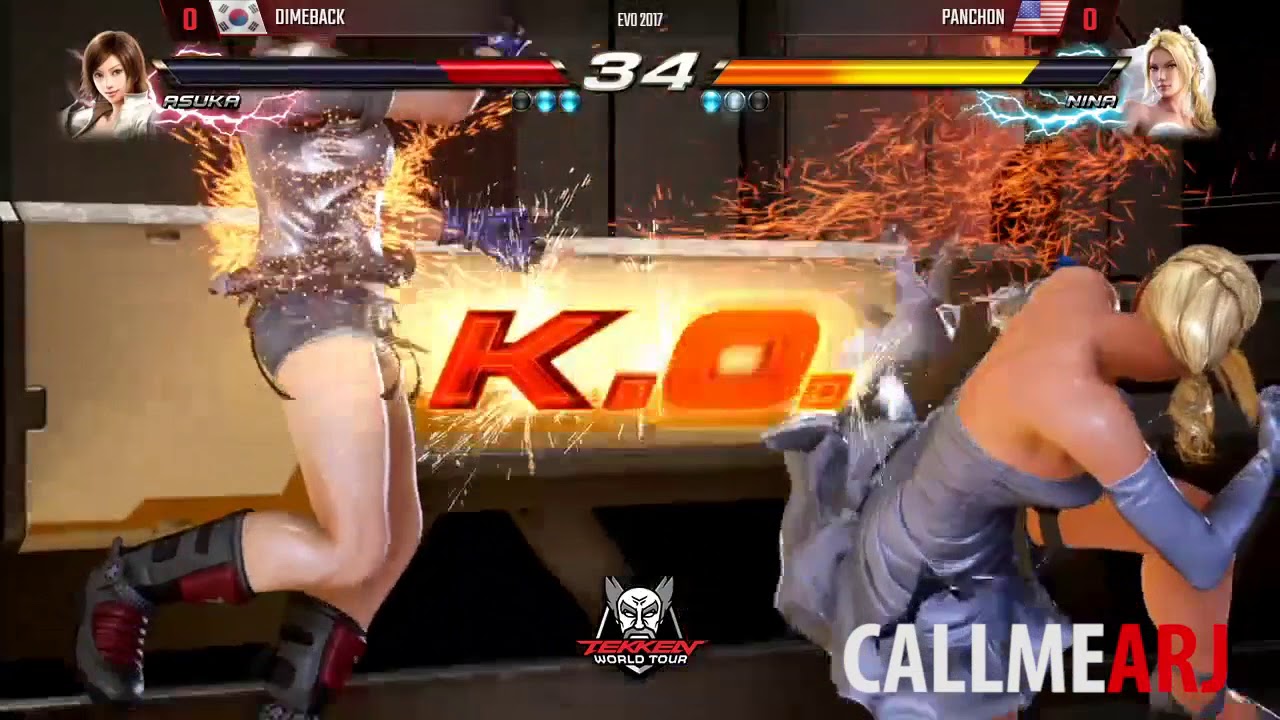 Tekken 7 EVO 2017 | Korea vs America | Dimeback (ASUKA) vs Panchon (NINA)