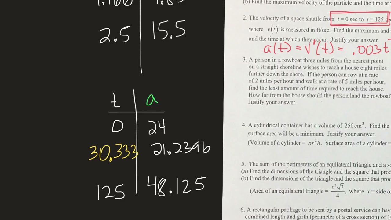 Calculus Optimization