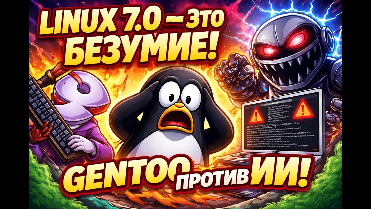 Linux 7.0 — это БЕЗУМИЕ, Gentoo против ИИ, новый экран паники в Fedora и другие победы..