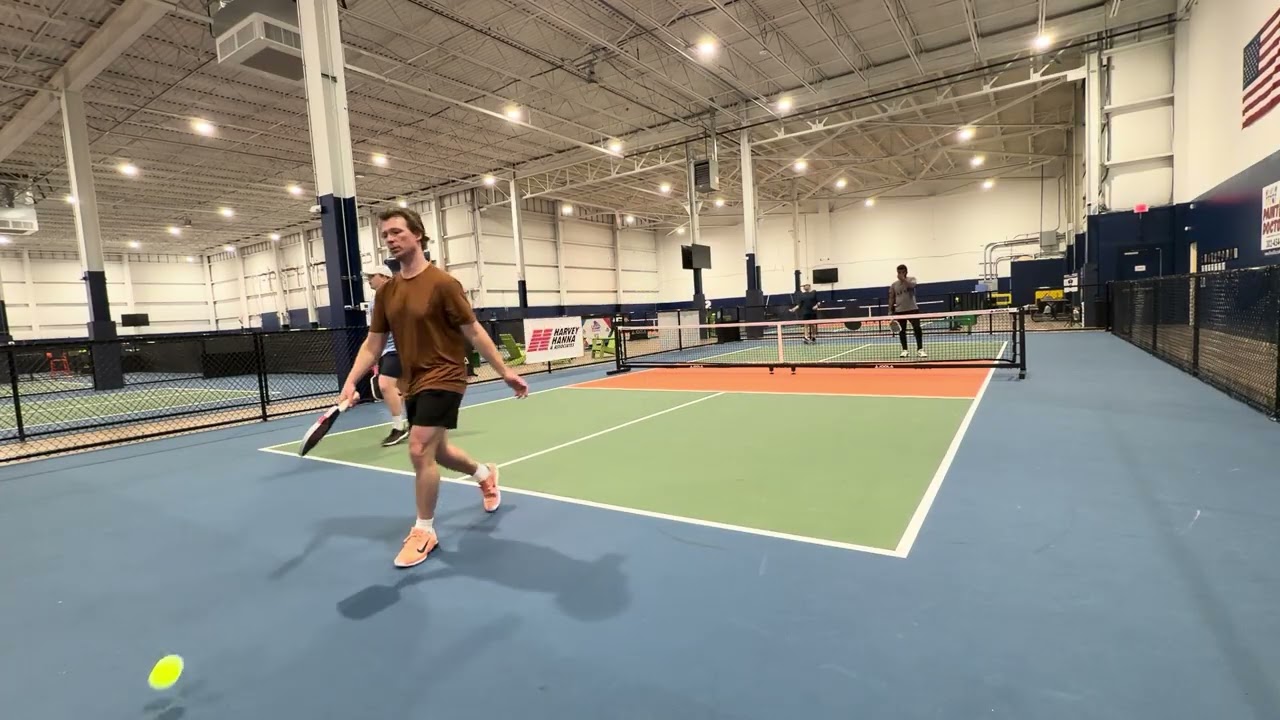 4.5 Men’s Pickleball Doubles. Smart Dinks, Clean Counters and Banger Players! Dan/Jeremy vs Sam/Ian