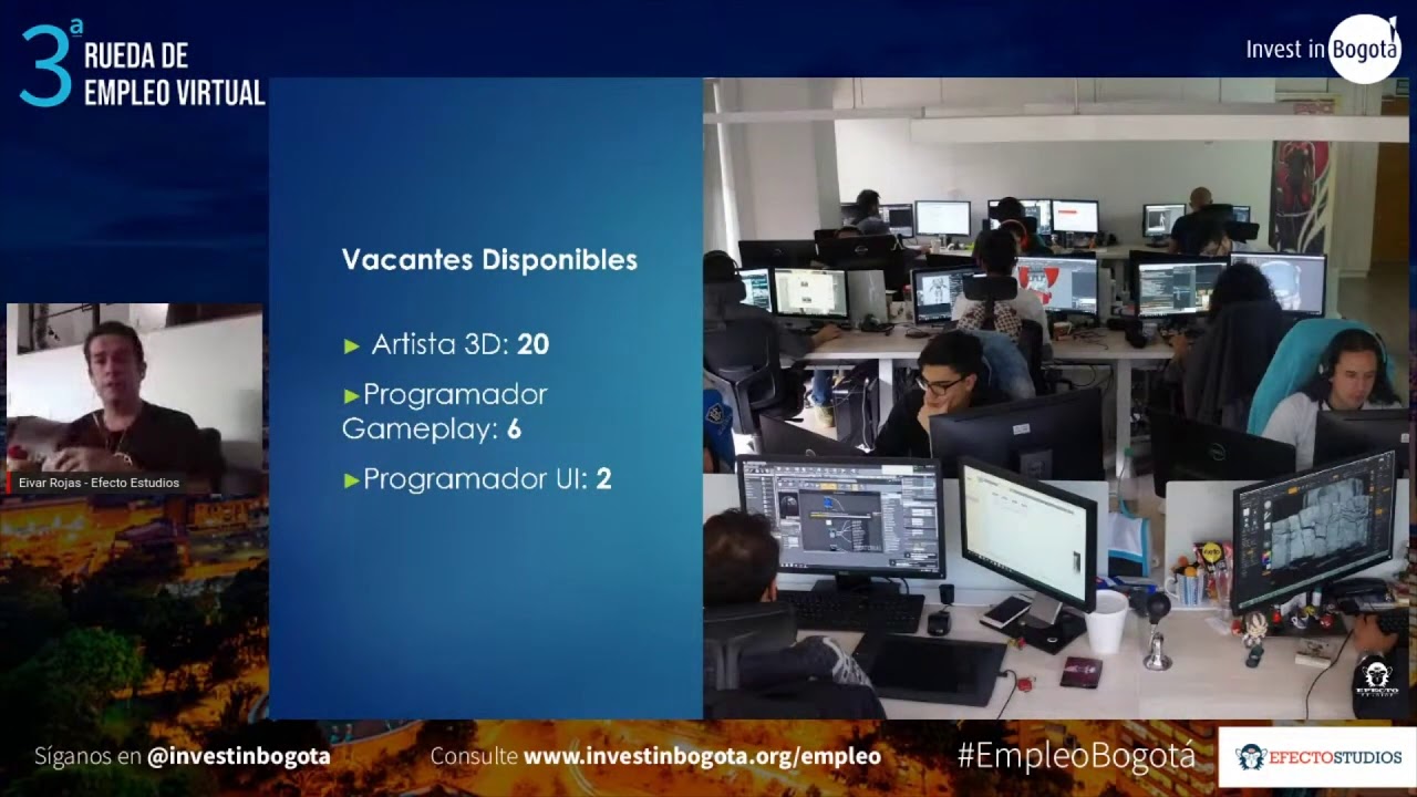 Efecto Studios | Tercera Rueda de Empleo Virtual Invest in Bogota