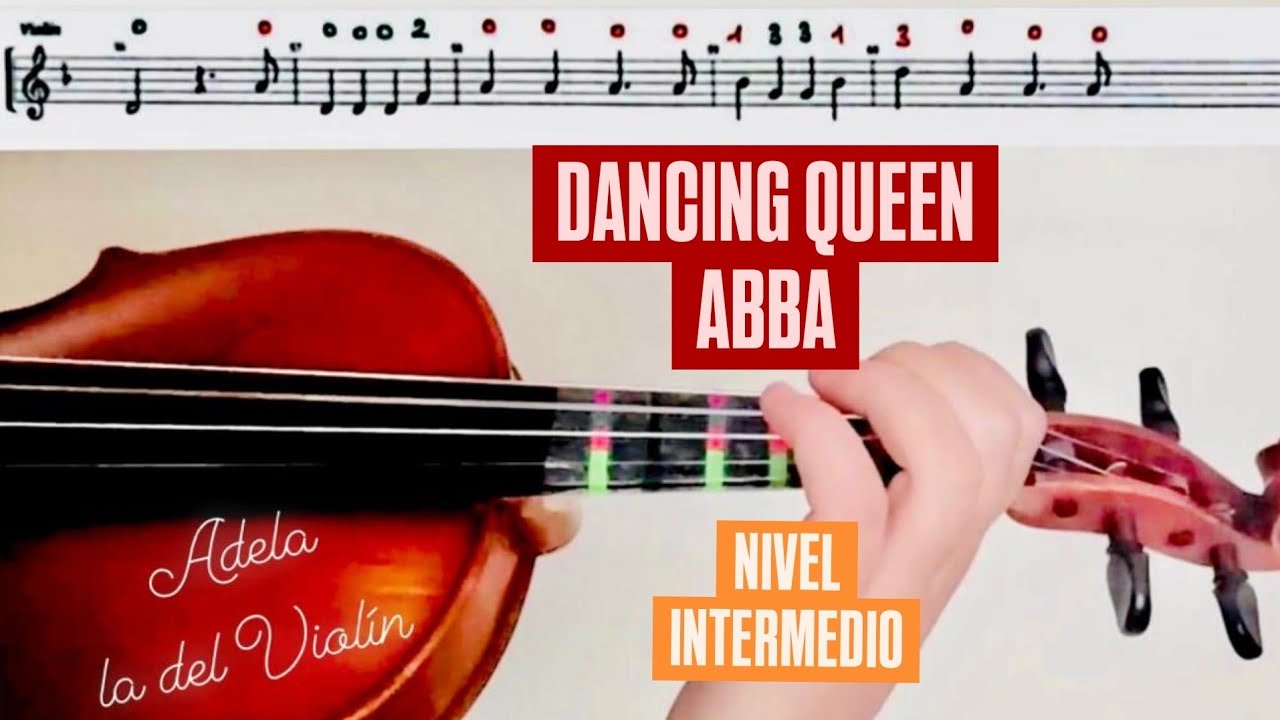 DANCING QUEEN, ABBA (PARTITURA VIOLÍN + AUDIO) TURORIAL VIOLÍN