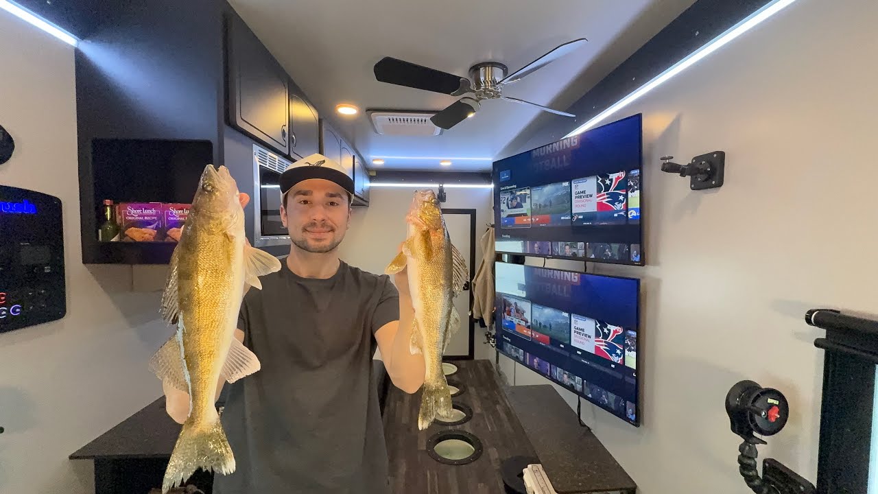 48 Hours Ice Camping on Lake of the Woods! (Catch Clean Cook)