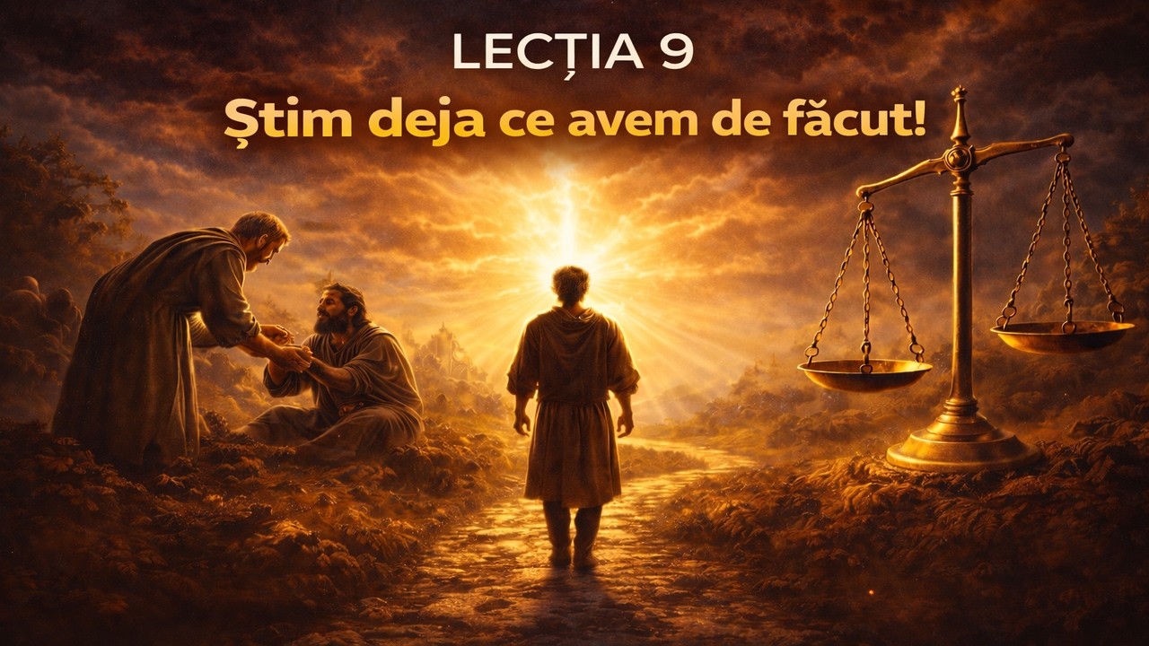 lecția 9. Știm deja ce avem de făcut!