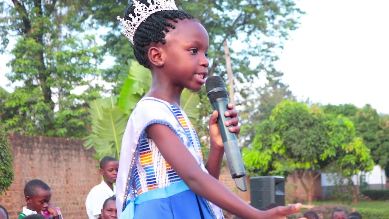 queen Hope Kalayi Nasinza inspiring pupils at St Peters Primary School Nsambya