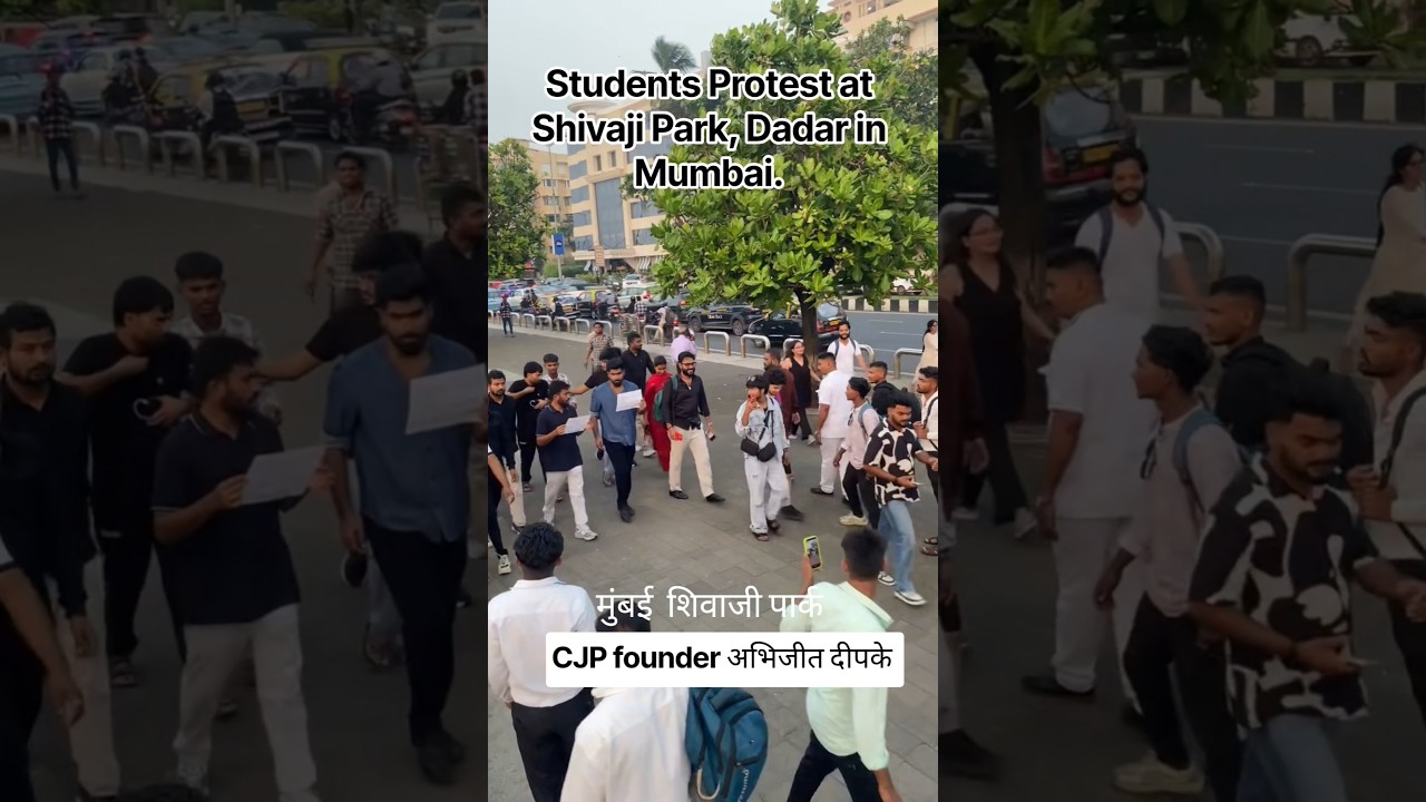Students Protest at Shivaji Park, Dadar in Mumbai🤷📚💐✅#localstarbinit