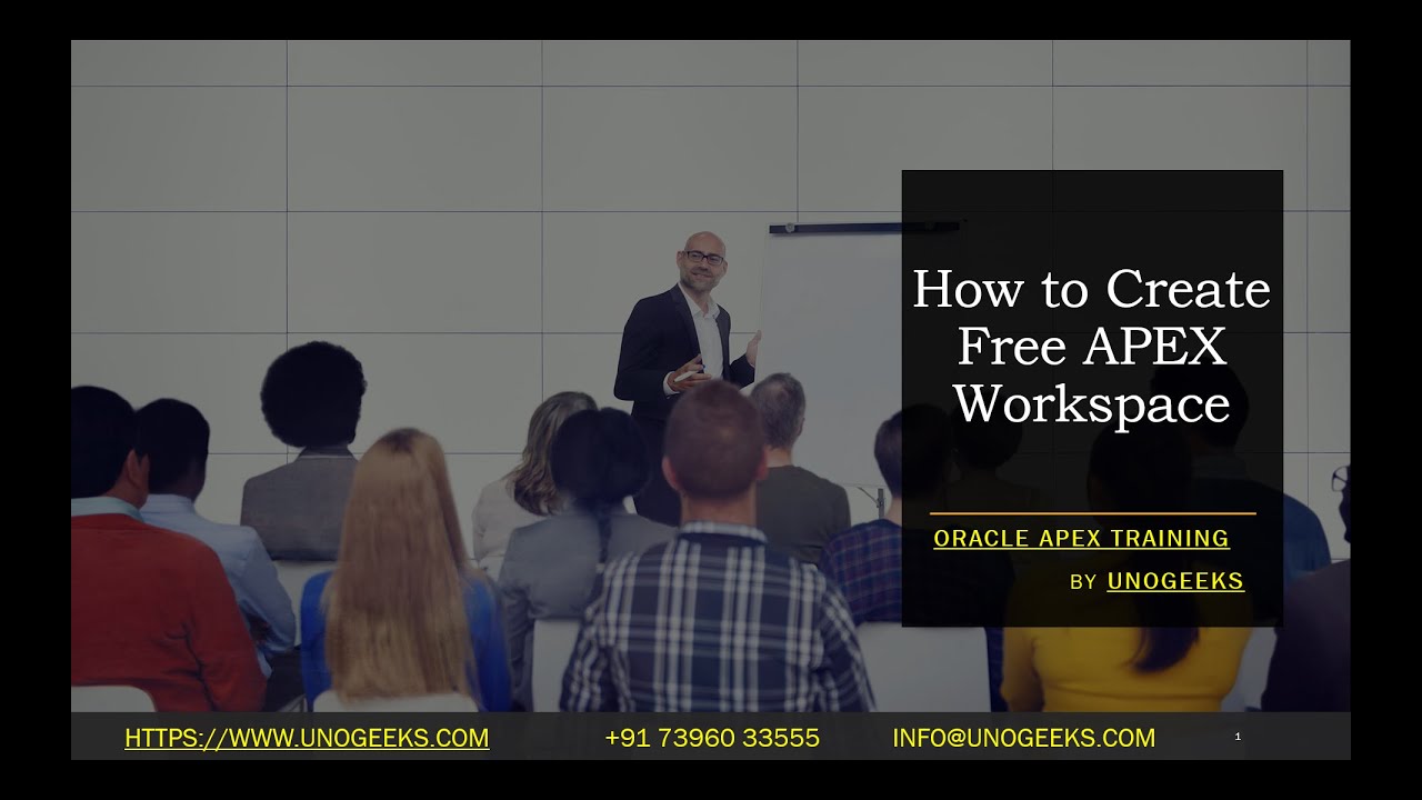 Oracle Apex Training | How to Create Free APEX Workspace | Oracle Apex Course