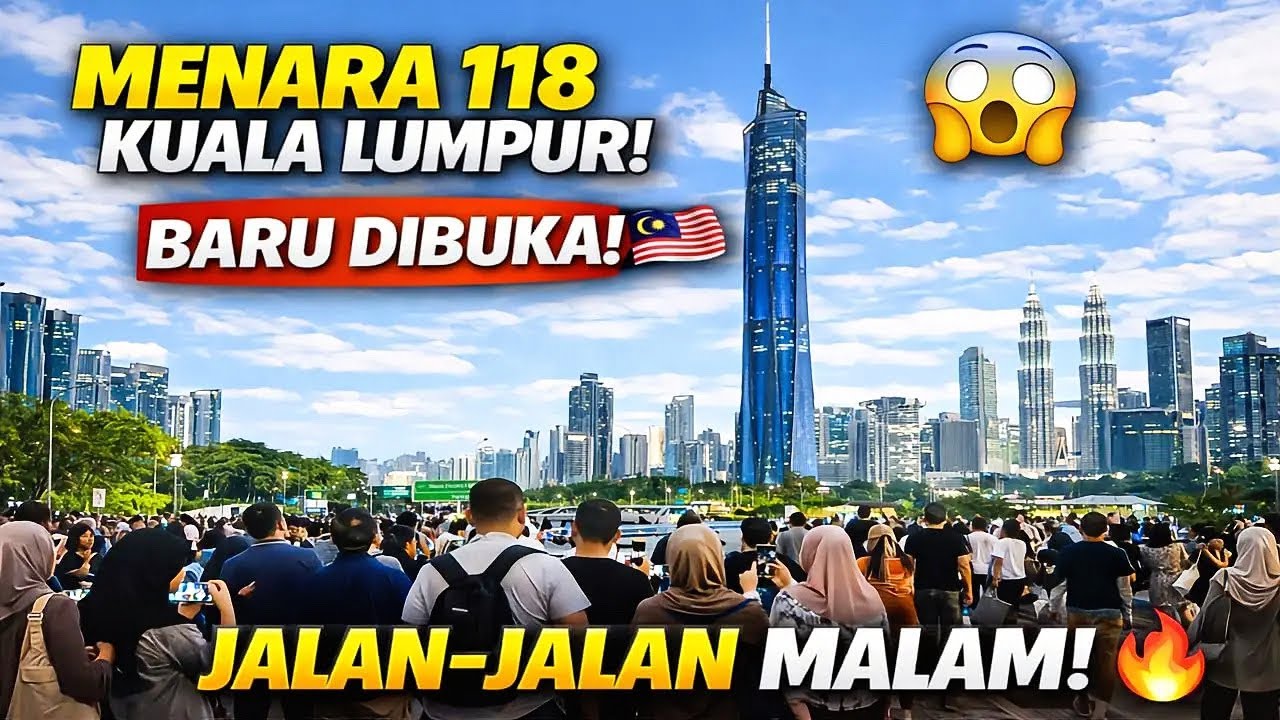 Kini Dibuka 😱 Lawatan Berjalan Dalam | Merdeka Tower 118 Paling Tinggi Di Kuala Lumpur Malaysia ❤️