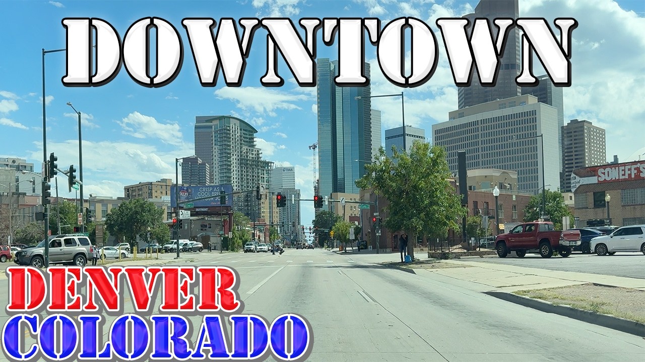 Denver - Colorado - 4K Downtown Drive