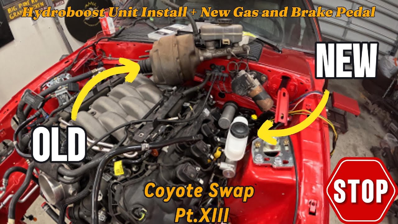 Installing a Hydro boost Brake System from a ’99–’04 Mustang into a Coyote Swapped Fox Body Mustang!