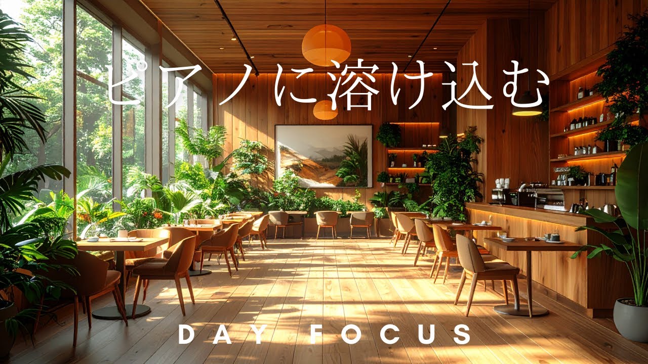 【ピアノBGM】自然に集中が続く昼のBGM｜Sustained Focus Music for Study | 集中用BGM | 120min《DAY FOCUS》