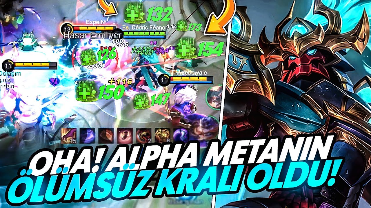 OYUNUN YENİ BOMBASI ÖLÜMSÜZ ALPHA! & BÖYLE AŞIRI GÜÇLÜ OLDU! | MLBB @KittysoCutie @SalvatoreMLBB