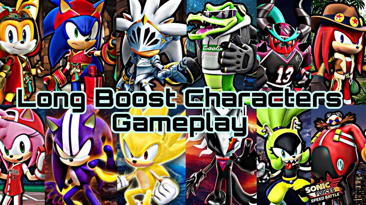 Sonic Forces Speed Battle 🏆 All Long Boost Characters 🏆 Gameplay 🏆
