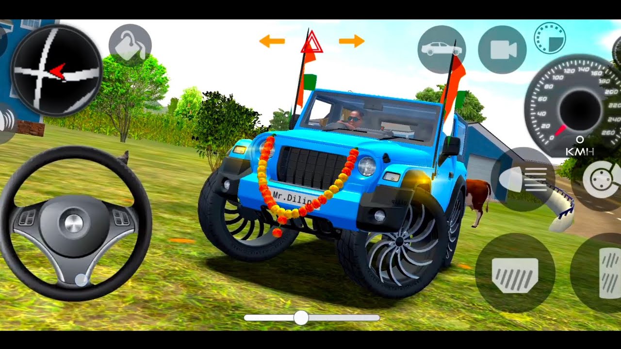 Modified Mahindra Thar😈Games: Indian Blue Thar (Gadi Wala Games) Car Game Android Game - #2026