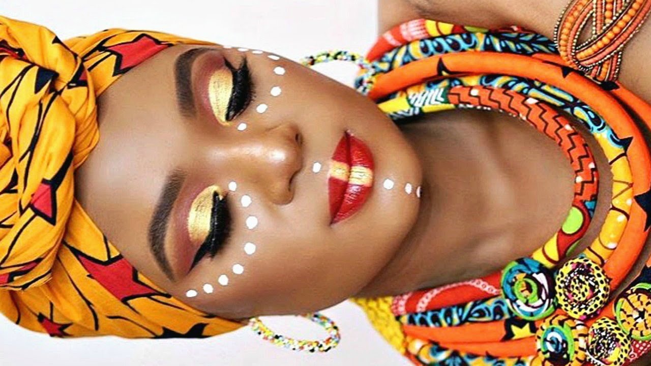 A TRADITIONAL TWIST! ANKARA INSPIRED MAKEUP TUTORIAL | OMABELLETV
