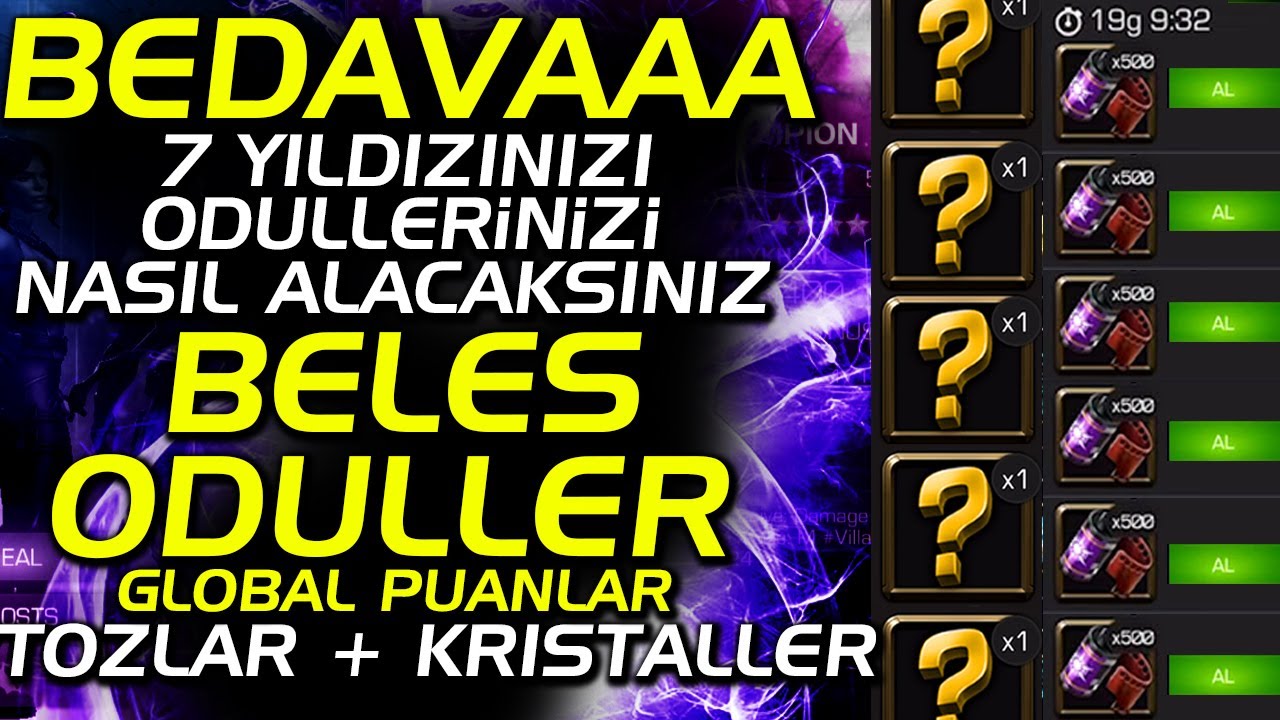 HEPSİ BEDAVAAAAAAAAA - YENİ GELEN BEDAVA ÖDÜLLERİ TOPLAMA REHBERİİ - MAGİ TV MCOC