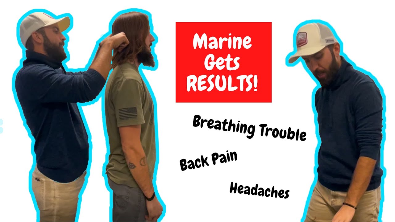 Chiropractic Adjustment On US Marine - Breathing Restriction & Anxiety Helped | SpringBackChiro.com