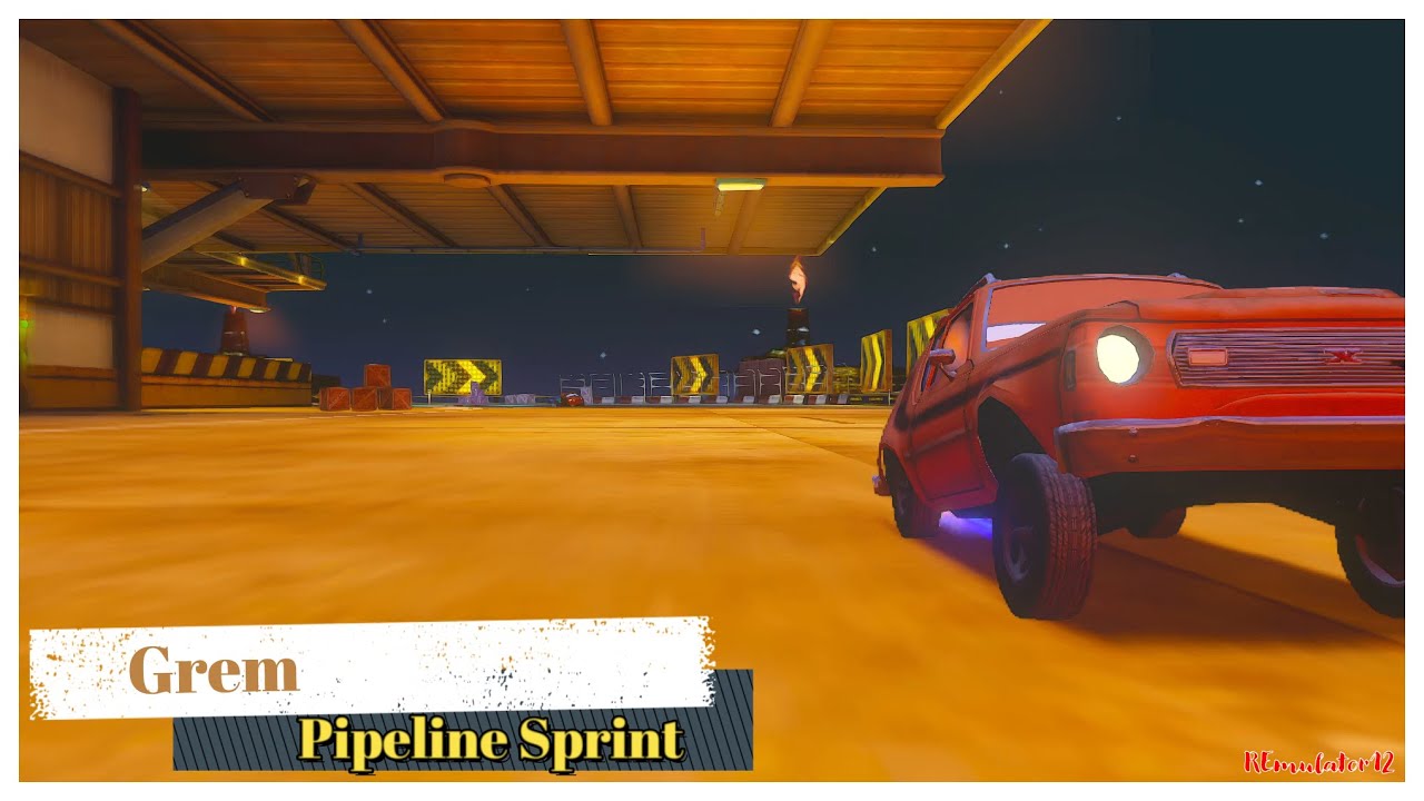 Cars 2 The Video Game | Grem - Battle Race (Skate Jack) | Pipeline Sprint 9 Laps