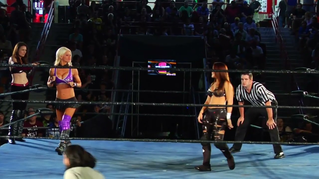 Angelina Love and Katarina Leigh (The Beautiful People) vs Maria Kanellis and Ivelisse Velez