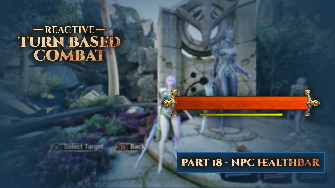 Stylized NPC Healthbar- Unreal Engine Reactive Turn Based Combat #18