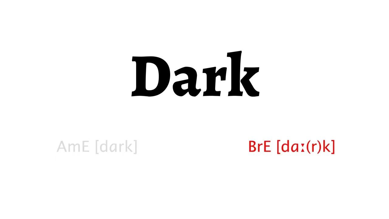 How to Pronounce dark in American English and British Englishdark