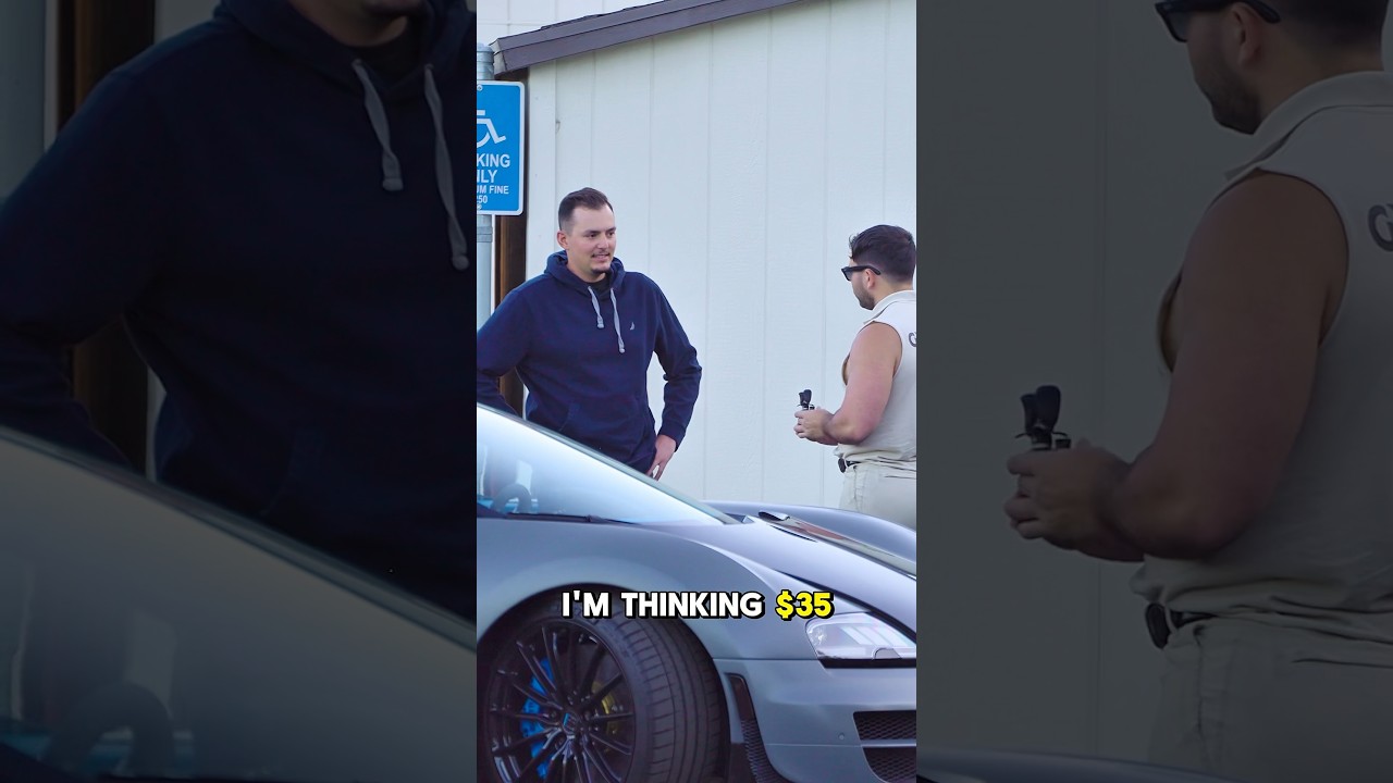 Low balling people on Facebook Marketplace in a $3.4M dollar Bugatti
