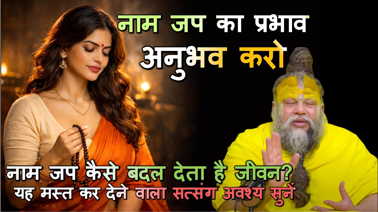 नाम जप कैसे बदल देता है जीवन? यह मस्त कर देने वाला सत्संग अवश्य सुनें#नामजप #भक्तिमार्ग #आत्मिकशांति