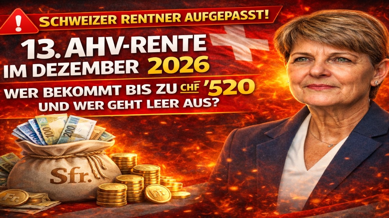 💰 Schweiz Bestätigt 13. AHV-Rente 2026 – Auszahlung Bis CHF 2'520 Für Rentner