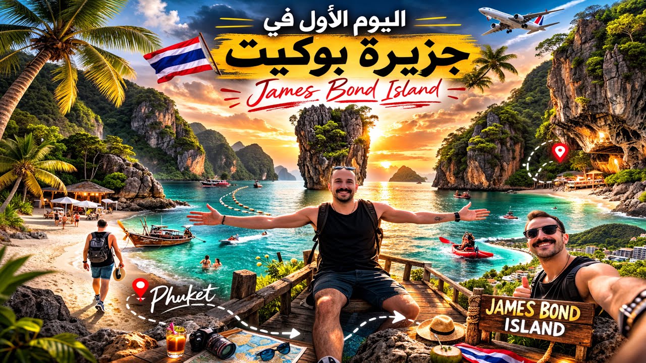 وصلت اشهر جزيرة أفلام جيمس بوند/ اليوم الاول في تايلاند 