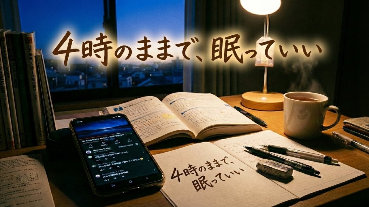眠れない夜に｜不安が静かにほどける睡眠用BGM【勉強・受験・手術前・夜更け】