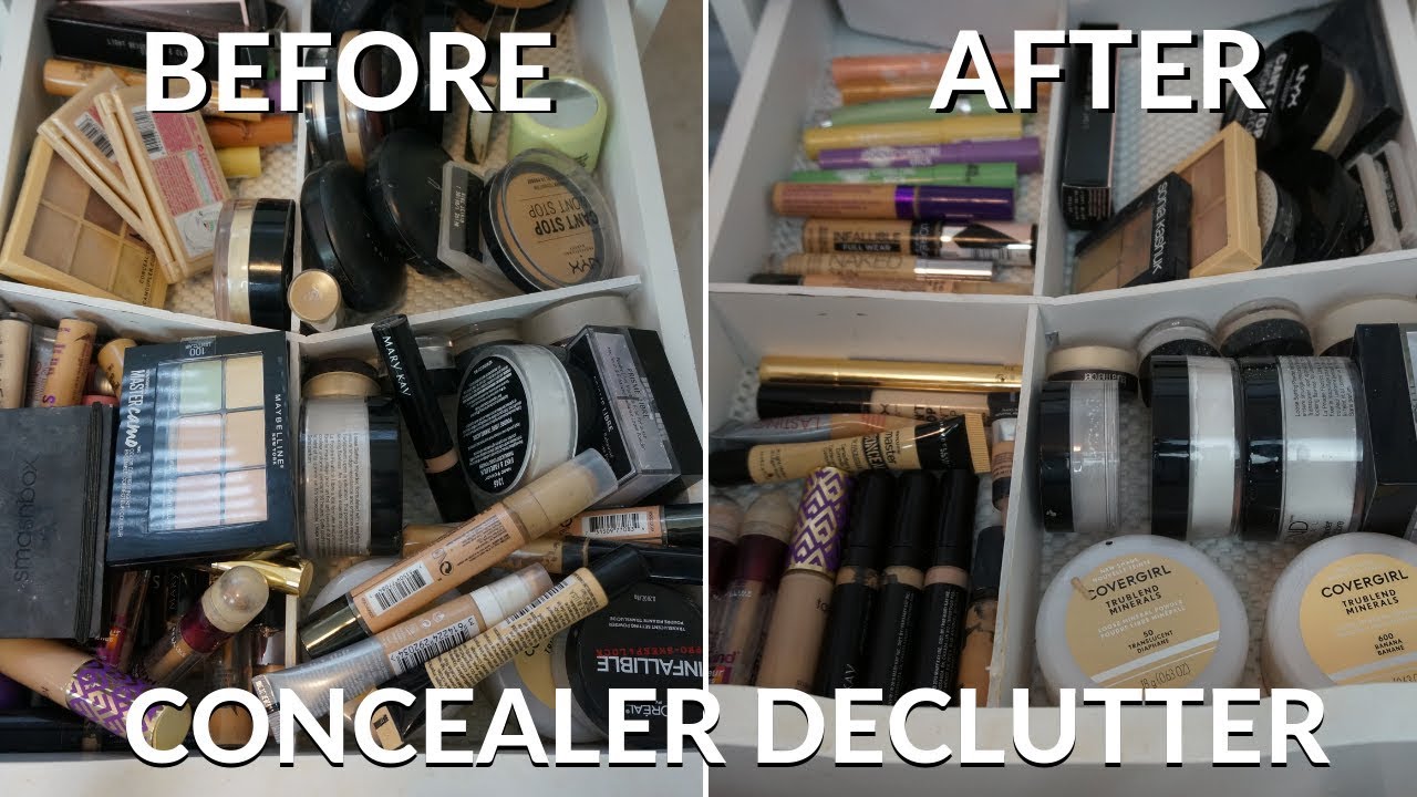 Decluttering and Organizing my Concealers and Setting Powders!