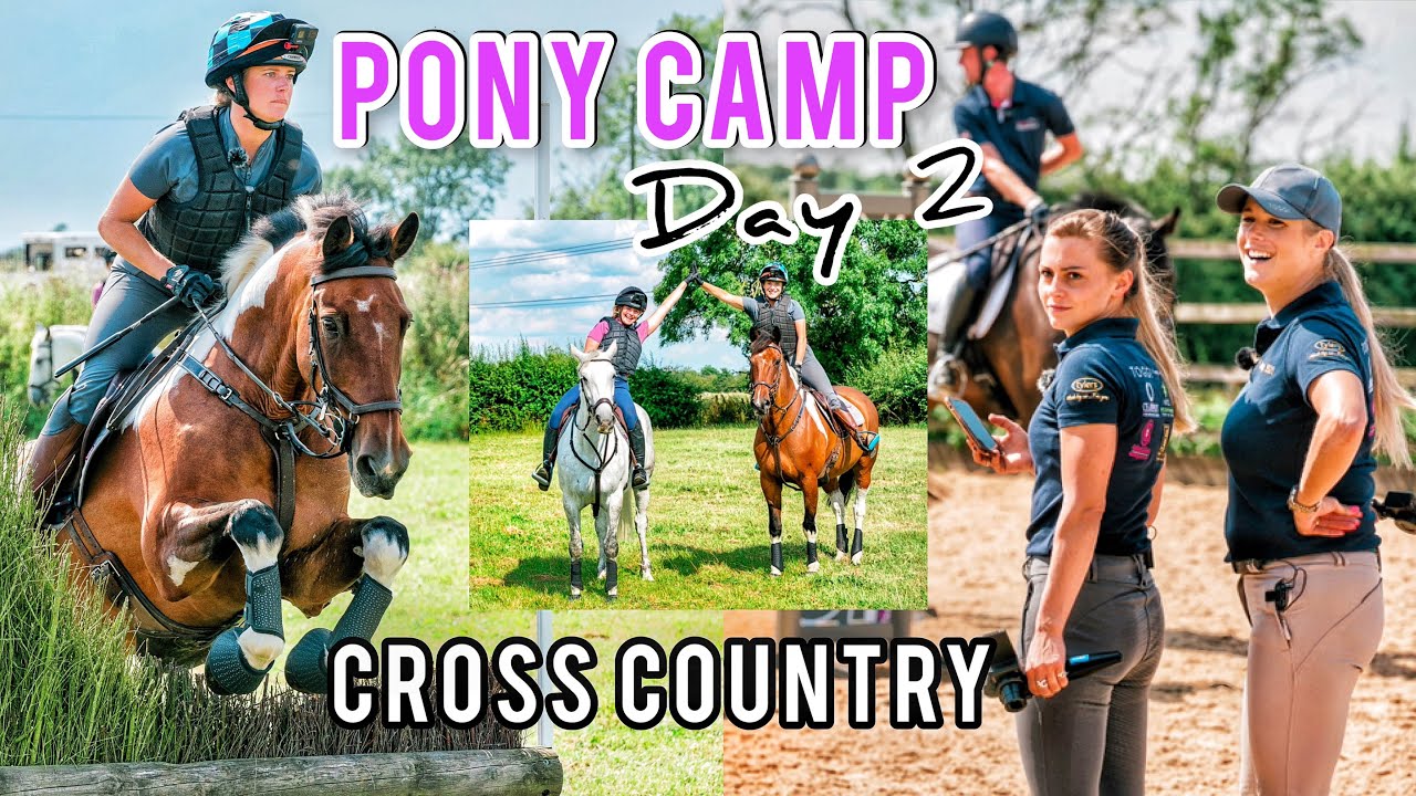 PONY CAMP Pt 2 | XC Day | #VESquad Ride all 4 Horses Together for the First Time *On TV*