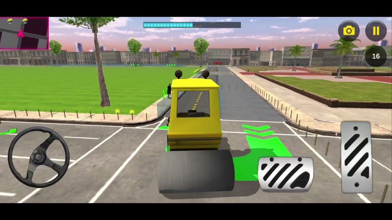City Road Construction Simulator / construction vehicles: Excavator Road Clean / Android Gameplay