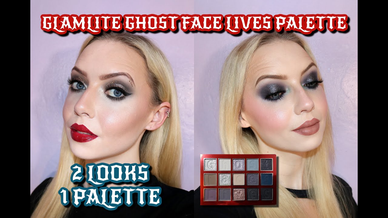 GLAMLITE & SCREAM GHOST FACE LIVES PALETTE | 2 LOOKS 1 PALETTE