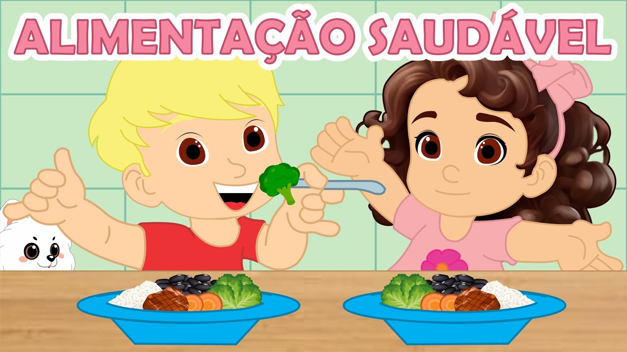 ALIMENTAÇÃO SAUDÁVEL - Desenho Infantil com Laura e Théo
