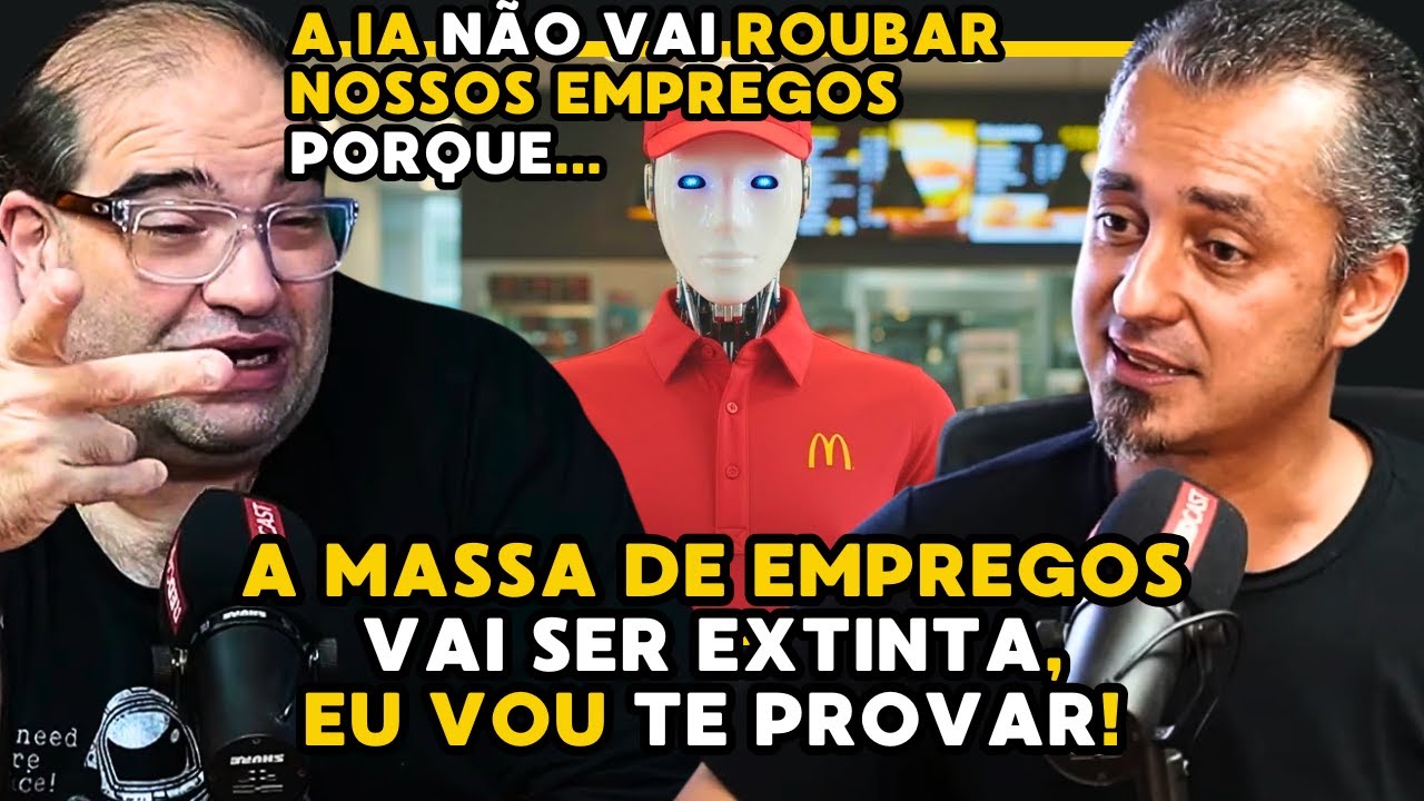 DEBATE: A I.A VAI ROUBAR NOSSOS EMPREGOS? - S&eacute;rgio Sacani + Gustavo Machado