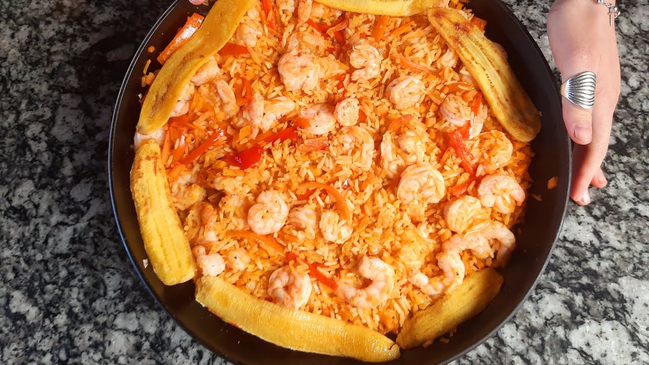 Arroz con camarón super fácil🦐🦐🦐😋