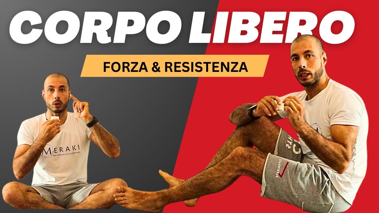 ALLENARE LA FORZA a CORPO LIBERO - 3 esercizi di BASE