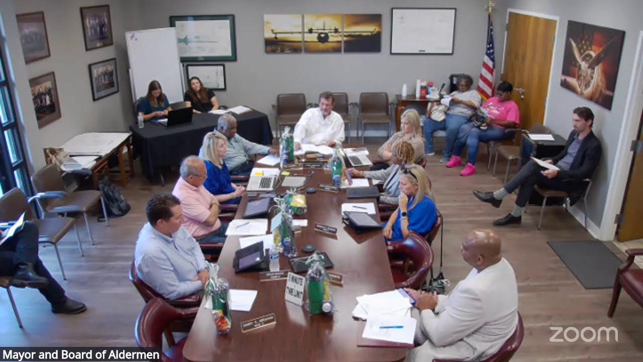 September 2nd, 2025 - Regular Meeting of the Mayor and Board of Aldermen
