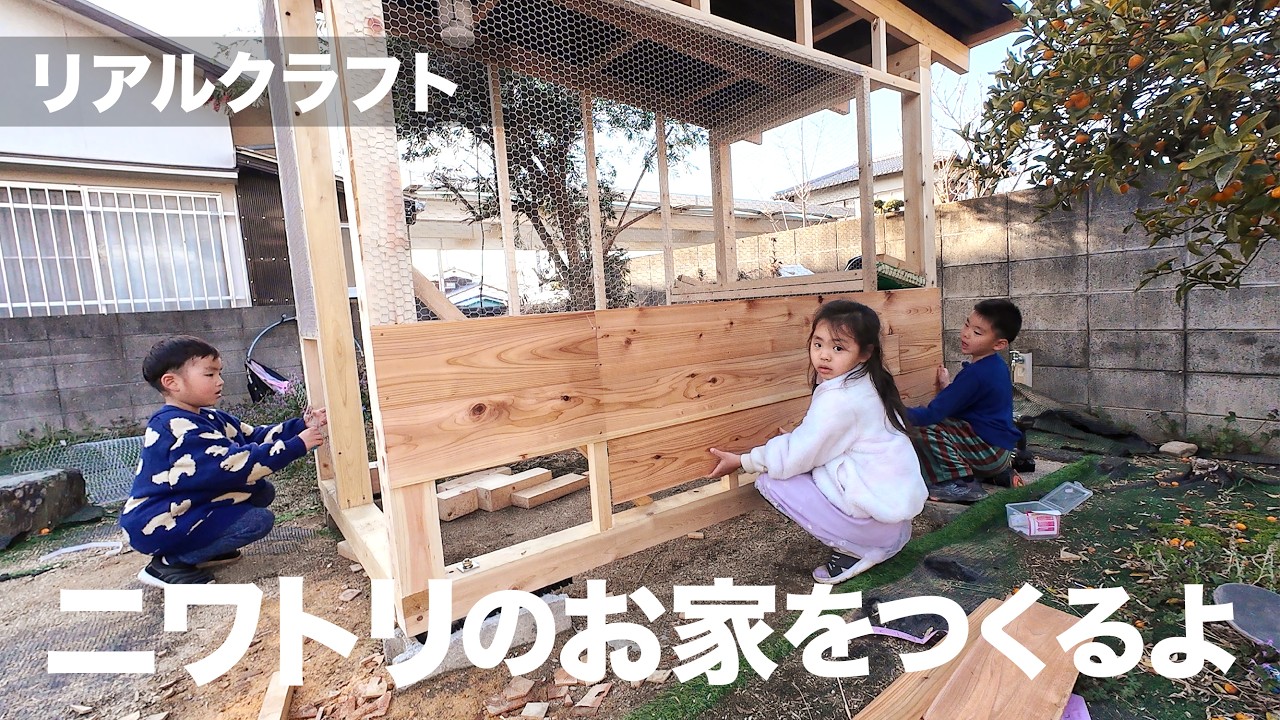 【ニワトリのお家をつくるよ】３