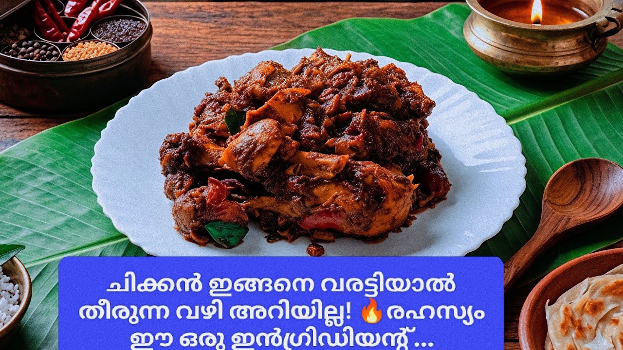 കിടിലൻ ചിക്കൻ വരട്ടിയത്! 🔥ഒരു പ്രാവശ്യം കഴിച്ചാൽ വീണ്ടും വീണ്ടും ചോദിക്കും!