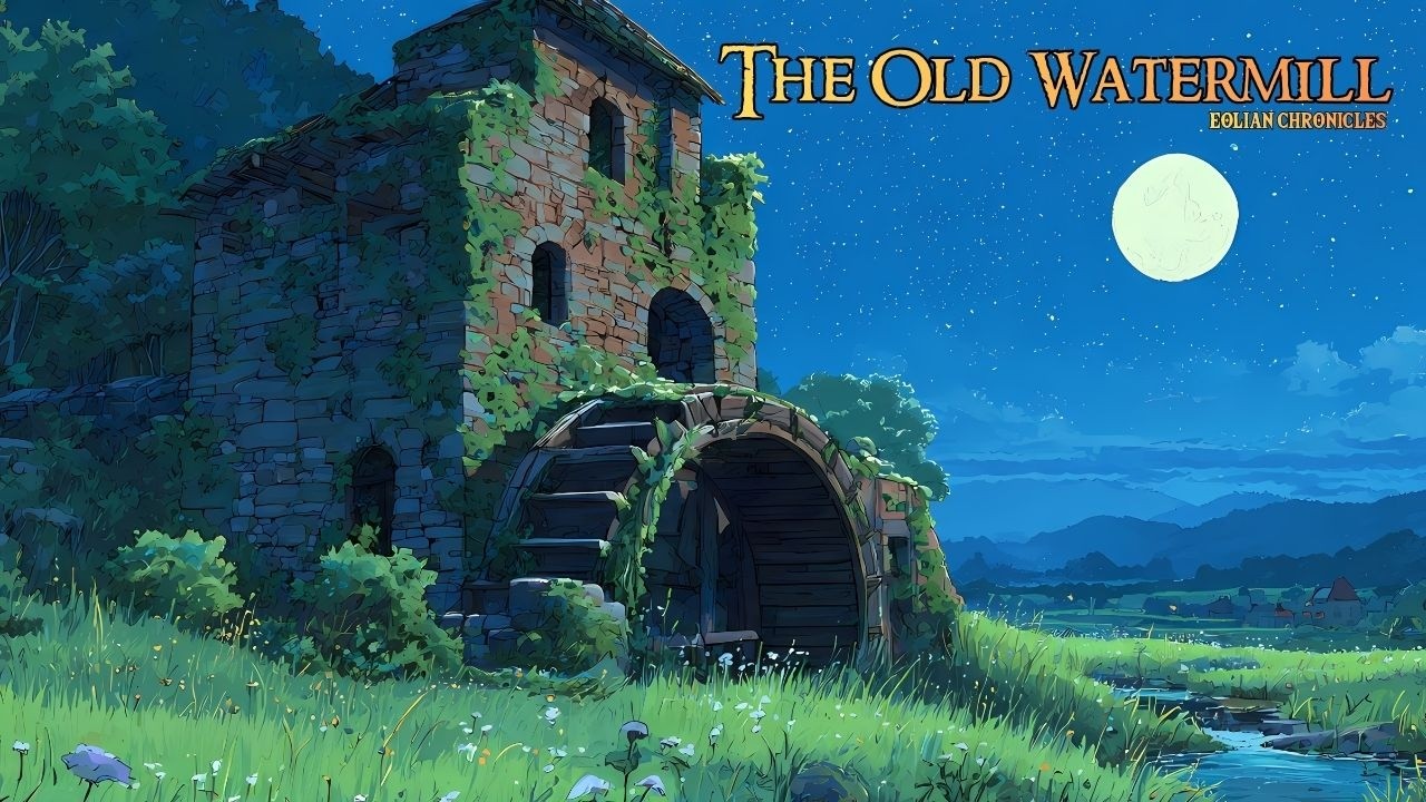 The Old Watermill | Nostalgic Medieval Music under the Full Moon 🌙